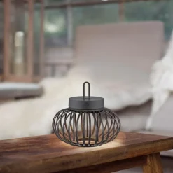 JUST LIGHT. Außentischleuchten|Außentischleuchten|Akku-Tischleuchte Gabbia