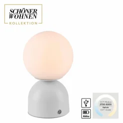 SCHÖNER WOHNEN-Kollektion Akku-Tischleuchte Rudi