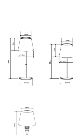 Akku-Tischleuchte Vannie I Außentischleuchten|Außentischleuchten