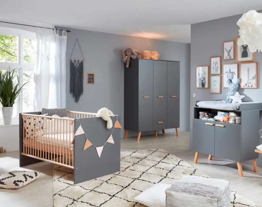 Kinder trendteam Babyzimmer-Set Mats 3tlg.