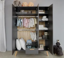 Kinder trendteam Babyzimmer-Set Mats 3tlg.