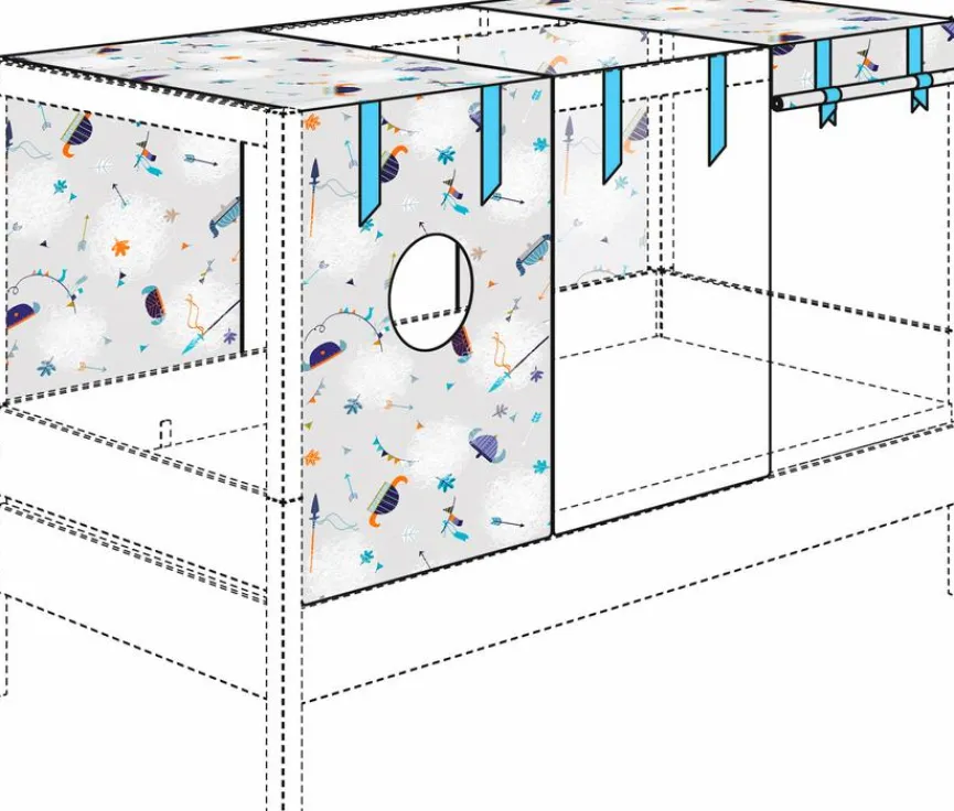 Kinder Paidi Kinderbetten|Kinderbetten|Baldachin-Set , Wikinger