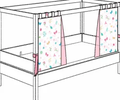 Hot Baldachin-Set Schmetterling Kinder Kinderbetten|Kinderbetten