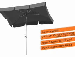 Schneider Schirme Balkonschirm Locarno 120 x 180 cm