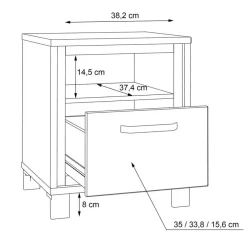 FORTE Couchtische|Beistelltisch Farida
