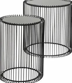 Discount Beistelltisch Wire Black 79578 2er Set Couchtische