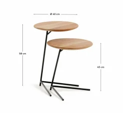 Kave Home Couchtische|Beistelltisch-Set Lomiri