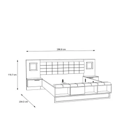 FORTE Betten|Bett Fayola 180 x 200 cm