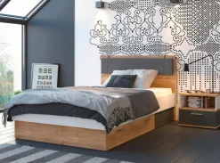 Kinder Wójcik Bett mit Polsterkopfteil Twenty 120 x 200 cm