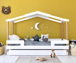 Online Bett Piloti Montessori mit Schub Kinder Kinderbetten|Kinderbetten