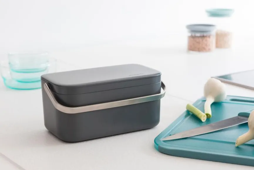 brabantia Entsorgen & Recyclen|Entsorgen & Recyclen|Bio-Abfalleimer Dark Grey
