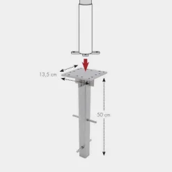 Doppler Bodenanker für Ampelschirme