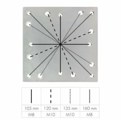 Doppler Bodenanker für Ampelschirme