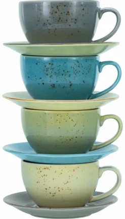 CreaTable Kaffee & Tee|Cappuccinotasse Nature Collection 8tlg.