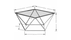 KARE DESIGN Couchtische|Couchtisch Cristallo 85604