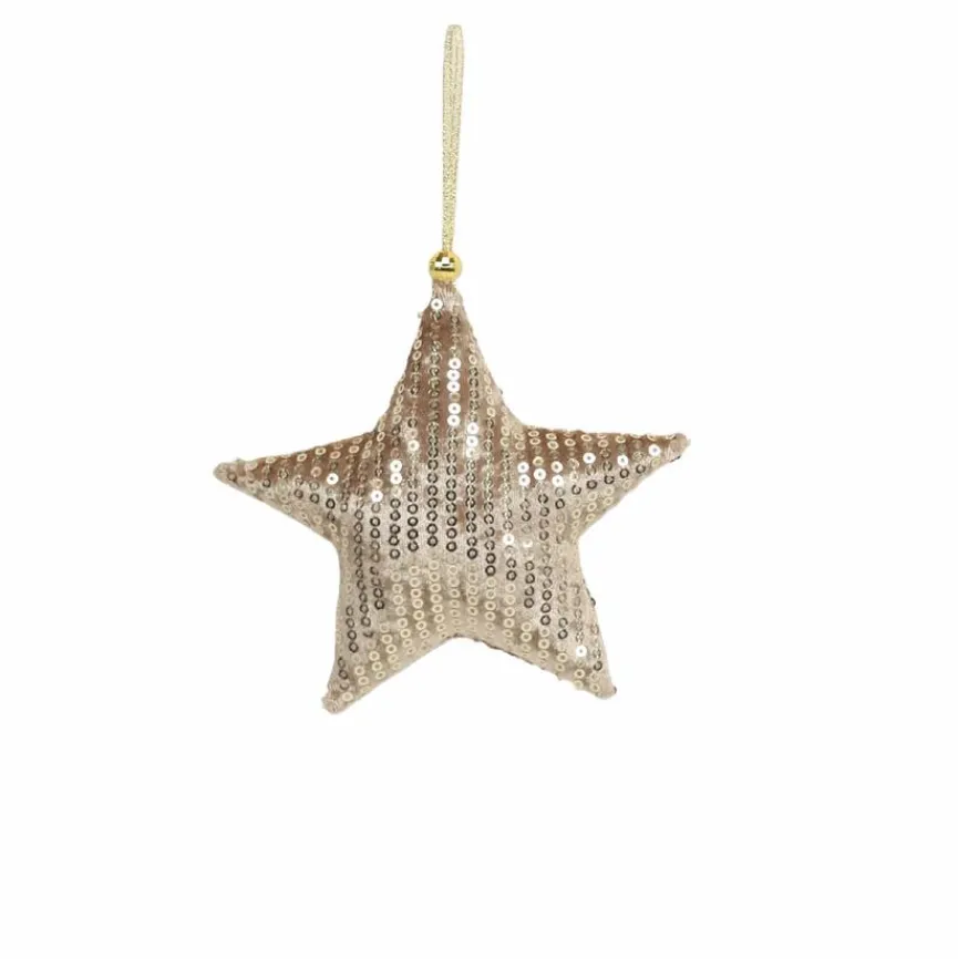 Für Den Weihnachtsbaum|Deko-Hänger Stoffstern 13 cm