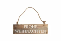New Deko-Objekt Schild - Frohe Weihnachten Dekorationsartikel