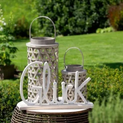 DAHEIM Deko-Objekt Schriftzug - Glück 43 cm