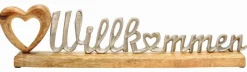 Dekofiguren|Deko-Objekt Willkommen 50 cm