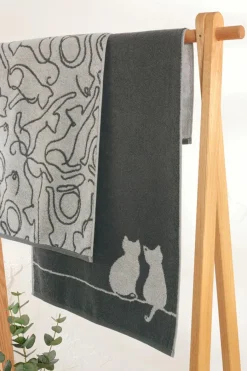 CaWö Hand- & Duschtücher|Duschtuch Cute Cats 80 x 150 cm