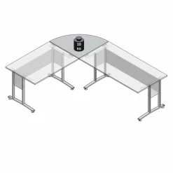 FMD Eckplatte Calvia, 80 x 80 cm