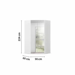 Online Eckschrank Vareno 126 x 224 cm Kleiderschränke