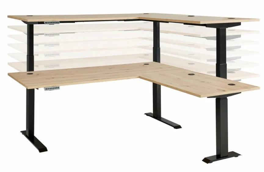 Innostyle Eckschreibtisch elektrisch Memphis