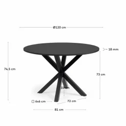 Kave Home Esstisch Arya Ø 120 cm