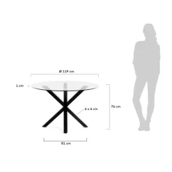 Clearance Esstisch Arya Ø 119 cm Esstische