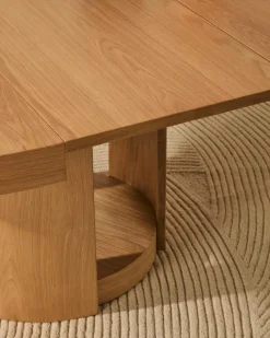 Kave Home Esstisch mit Auszug Artis Ø 120/ 170 cm