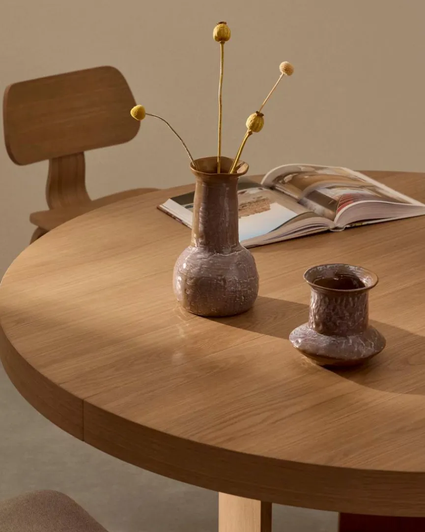 Kave Home Esstisch mit Auszug Artis Ø 120/ 170 cm