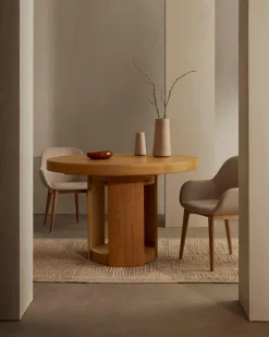 Kave Home Esstisch mit Auszug Artis Ø 120/ 170 cm