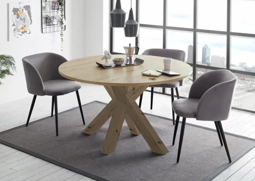 Mäusbacher Esstische|Esstisch mit Auszug Big System Ø 130/ 170 cm