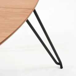 Kave Home Esstisch mit Auszug Novac Ø 120/200 cm