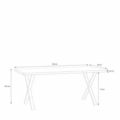 FORTE Esstisch Tables 180 x 90 cm