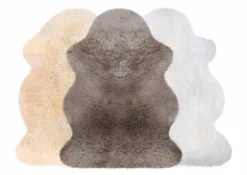 Fellteppich Lammfell 100 × 68 cm