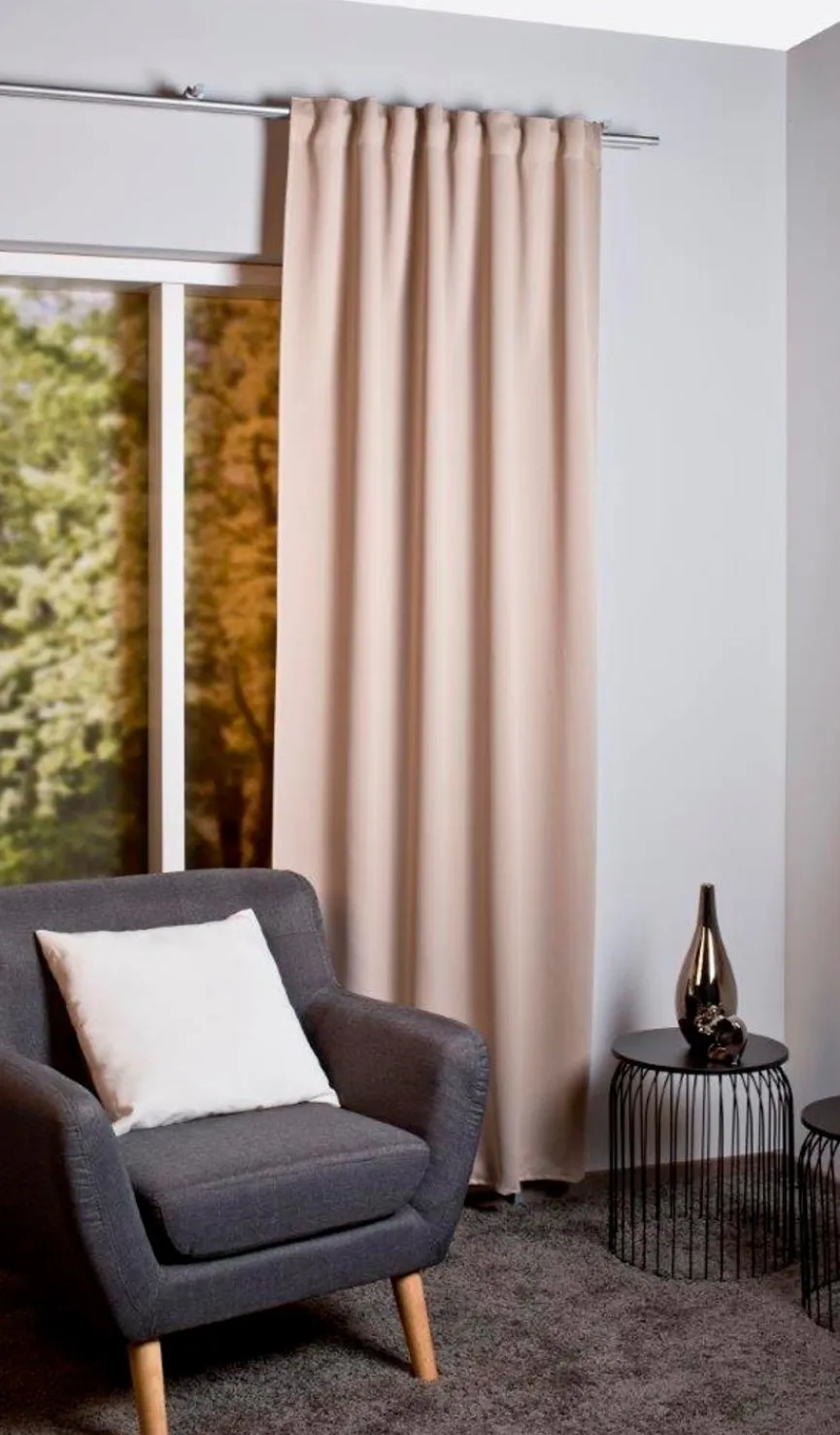 Sale Fertiggardine Blacky 140 x 245 cm Vorhänge & Gardinen