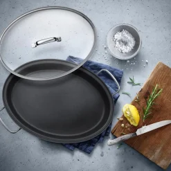 WMF Pfannen|Fischpfanne mit Glasdecke 38 x 26 cm