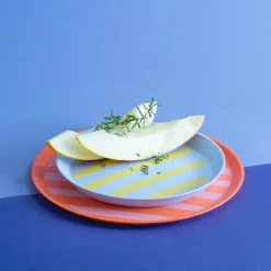 Koziol Frühstücksteller Nora Stripes Ø 20,5 cm