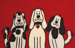 Clearance Fußmatte Three Dogs 50 x 75 cm Fußmatten