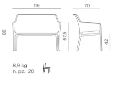 Gartenbank Net Lounge Gartenbänke|Balkonbänke