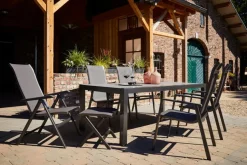 Hot Gartenhocker Kedline, Alu/Textilene Gartenhocker Und Fußablagen