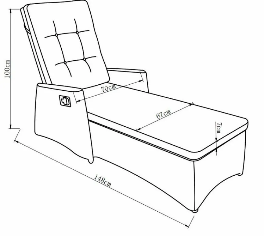 Online Gartenliege Deluxe Lounge Grau Loungeliegen|Gartenliegen