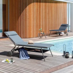 Lafuma Mobilier Gartenliege Miami II hoch