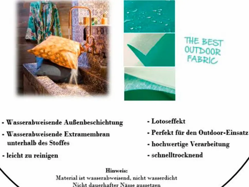 Madison Gartenliegen-Auflagen|Gartenliegen-Auflage Canvas Eco+ 190 x 60 cm