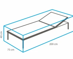 Winza Outdoor Covers Schutzhüllen|Gartenliege-Schutzhülle 75 x 40 x 200 cm