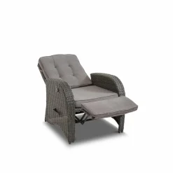 Clearance Gartensessel Deluxe Lounge Grau Loungesessel|Gartenstühle