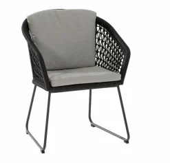 4 SEASONS OUTDOOR Gartensessel Mila, Edelstahl/Rope