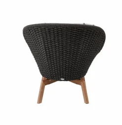Cane-line Loungesessel|Gartenstühle|Gartensessel Peacock, dark grey