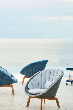 Cane-line Gartensessel Peacock, grau/